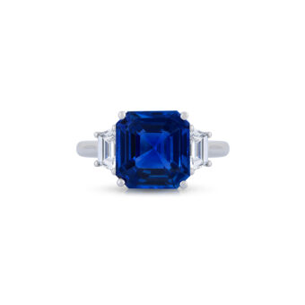Three-Stone Sapphire Ring