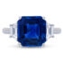 Square Emerald-Cut Sapphire Ring