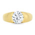 Half-Bezel Round Diamond Ring