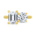 Emerald-Cut Diamond Yellow Gold Ring