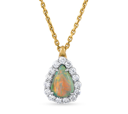 Black Opal Pendant