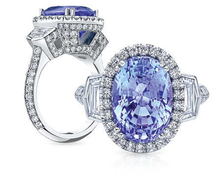 Lavender Spinel & Diamond Ring
