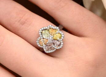 Fancy Diamond Flower Ring