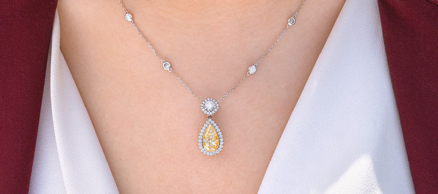Fancy Yellow Diamond Pendant