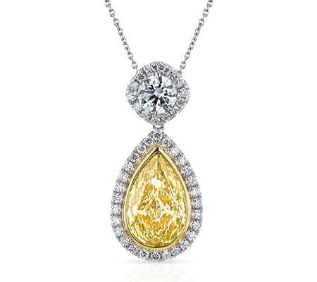 Fancy Yellow Diamond Pendant