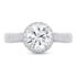 Round Diamond Ring with Diamond Halo