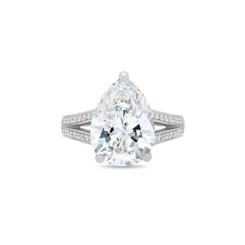 Pear-Shaped Diamond Ring
