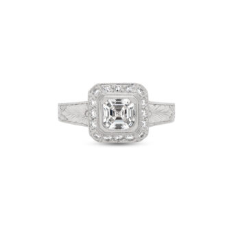 Asscher-Cut Diamond Ring