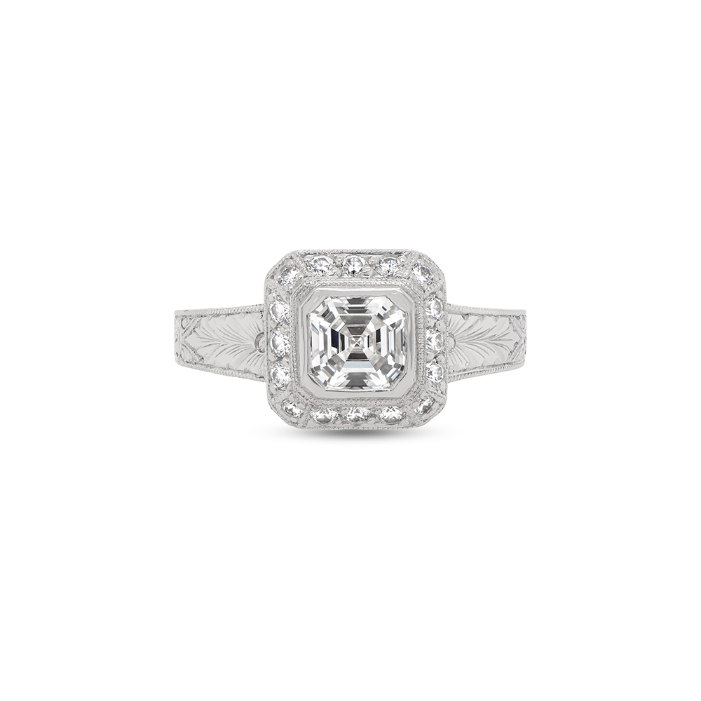 Asscher-Cut Diamond Ring