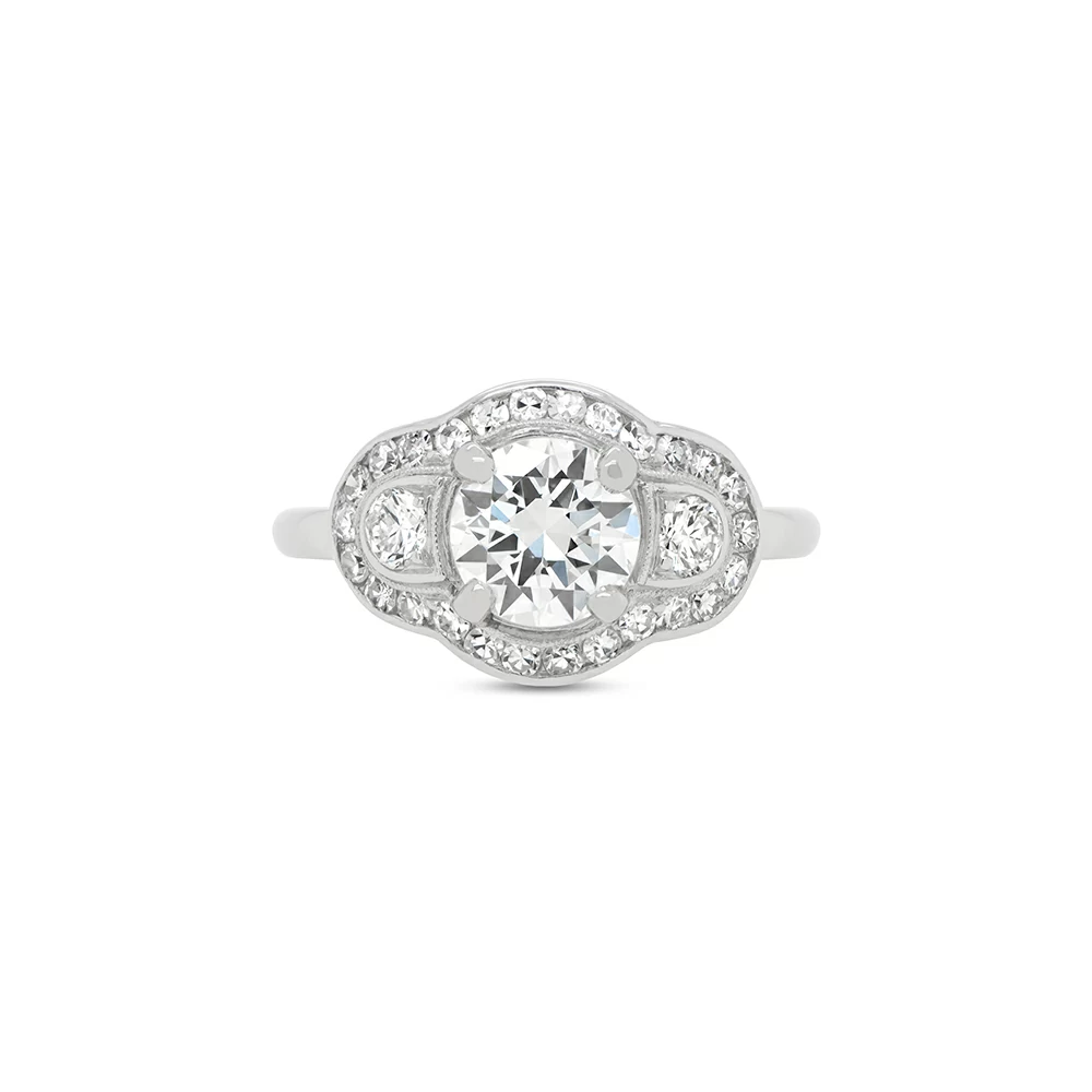 Estate Round Diamond Ring